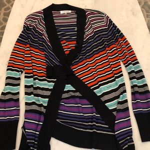 Calvin Klein Striped multi color open cardigan